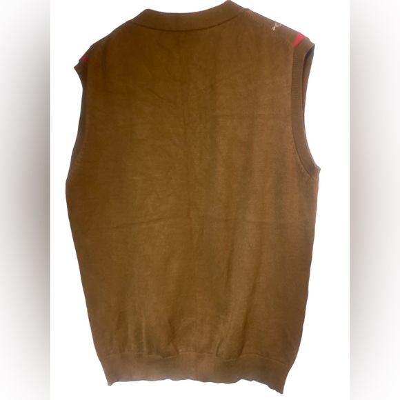 Vintage paul jones argyle sleeveless Sweater vest mens large - Picture 5 of 6
